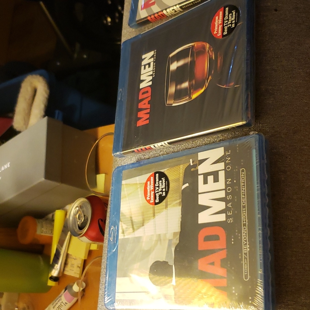 Sealed Mad Men blu rays seasons 1, 3, 4, 5
